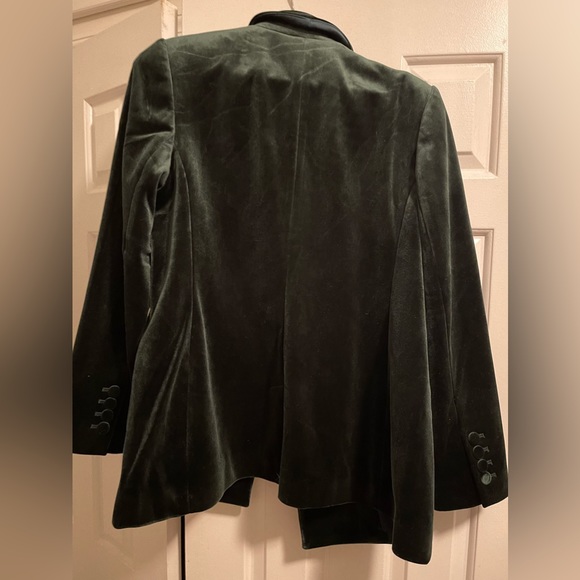 Velvet double breasted shawl collar blazer - Picture 5 of 5